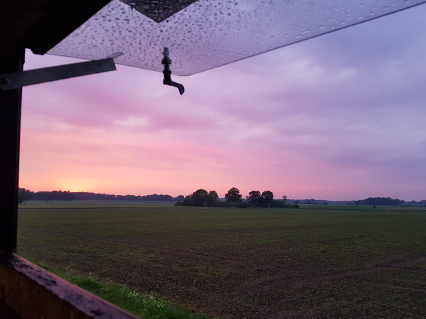 Ansitzfenster Komplettsystem mit Aufsteller und Verriegelung